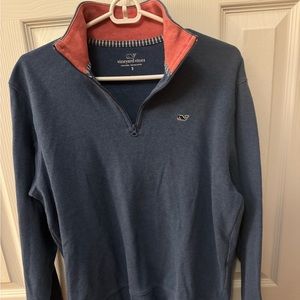 Men’s small vineyard, vines, three-quarter, zip sweatshirt